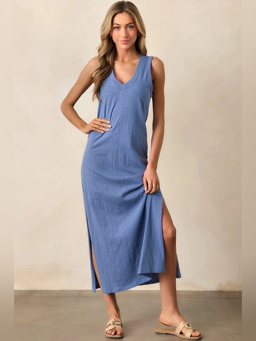 NWT Z Supply Sky Blue Palisades Midi Dress